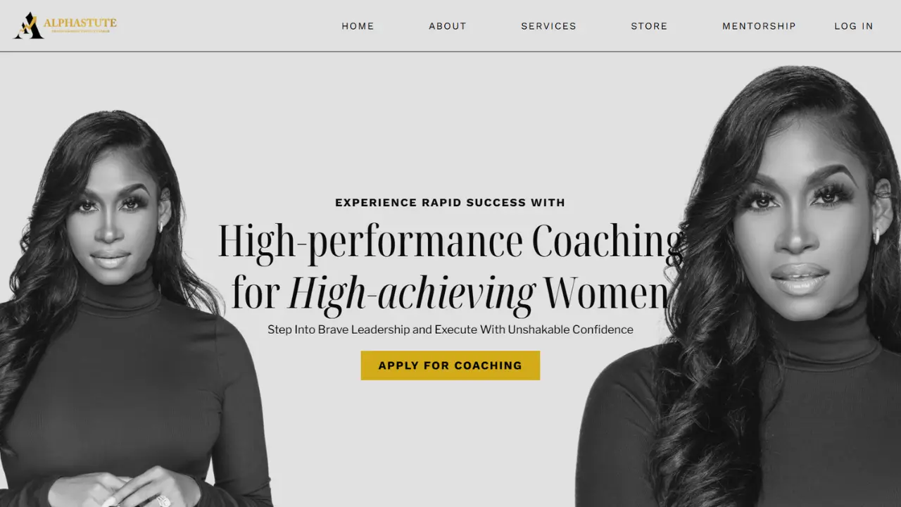 Fav Studio example of a bestselling Kajabi website template customized for coaches