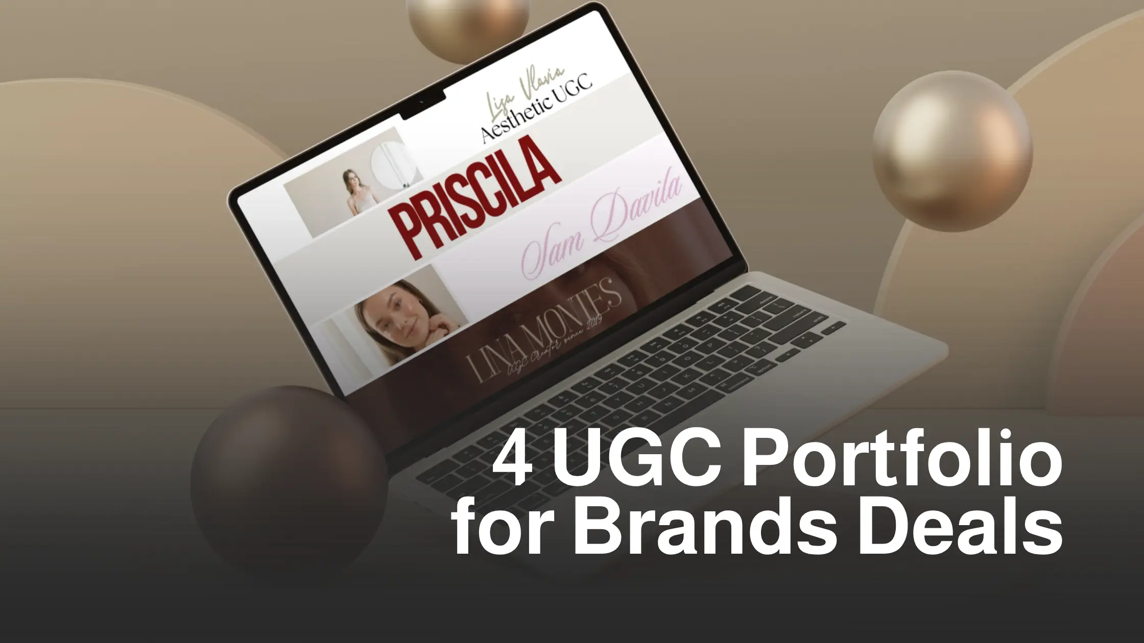 Website templates for UGC creators landing lifestyle brand deals.